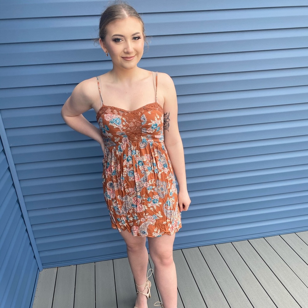 Burnt orange dress